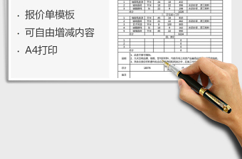 2021年家庭裝飾設計工程報價單免費下載