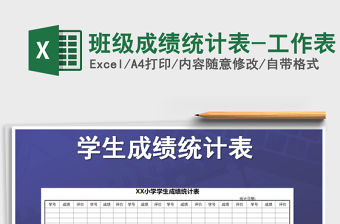 2021年班級成績統計表-工作表
