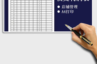 2021年店鋪收支進出利潤表