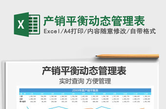 2021年產(chǎn)銷平衡動態(tài)管理表