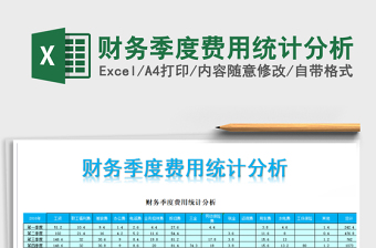 2021年財(cái)務(wù)季度費(fèi)用統(tǒng)計(jì)分析