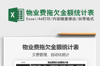 2021年物業(yè)費(fèi)拖欠金額統(tǒng)計(jì)表