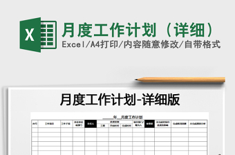 2021年月度工作計劃（詳細）