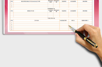 2021年周工作總結(jié)及下周計劃表
