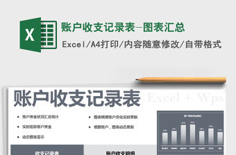 2021年賬戶收支記錄表-圖表匯總