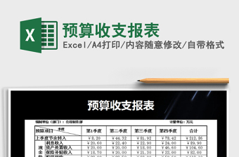 2021年預(yù)算收支報(bào)表