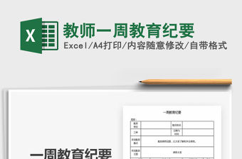 2021年教師一周教育紀要