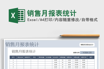2021年銷(xiāo)售月報(bào)表統(tǒng)計(jì)