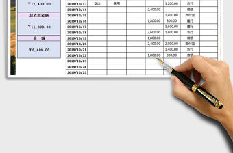 2021年出納日記賬