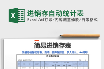 2021年進銷存自動統(tǒng)計表