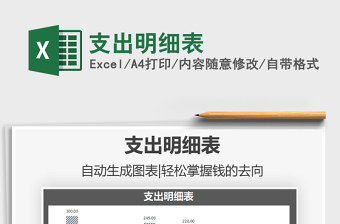 2021年支出明細(xì)表
