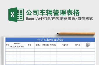 2021年公司車輛管理表格