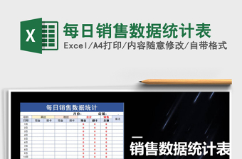 2021年每日銷售數(shù)據(jù)統(tǒng)計表