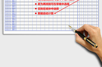 2021年多功能排班（單班兩班三班均適用，可打印，統計自動）