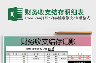 2021年財(cái)務(wù)收支結(jié)存明細(xì)表