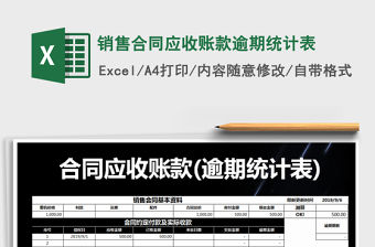 2021年銷售合同應收賬款逾期統計表