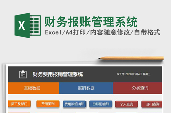 2021年财务报账管理系统