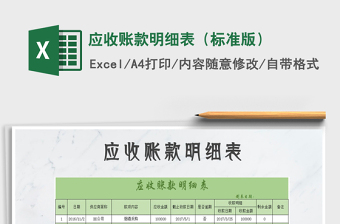 2021年應(yīng)收賬款明細(xì)表（標(biāo)準(zhǔn)版）