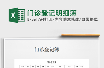2021年門診登記明細簿