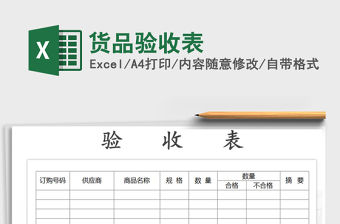 2021年貨品驗收表