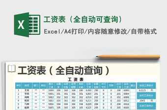 2021年工資表（全自動(dòng)可查詢）
