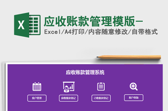 2021年應(yīng)收賬款管理模版-