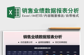 2021年銷售業績數據報表分析