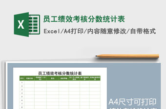 2021年員工績效考核分?jǐn)?shù)統(tǒng)計表