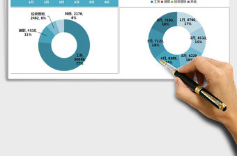 2021年半年收入分析表免費下載