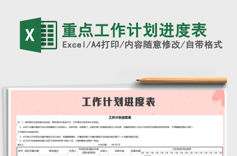 2021年重點工作計劃進(jìn)度表