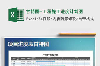 2021年甘特圖-工程施工進度計劃圖
