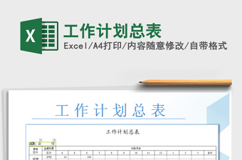2021年工作計劃總表