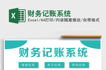 2021年財務(wù)記賬系統(tǒng)