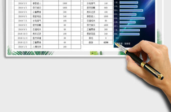 2021年支出明細(xì)表-匯總及查詢(xún)圖表