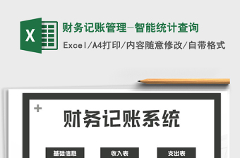 2021年財(cái)務(wù)記賬管理-智能統(tǒng)計(jì)查詢