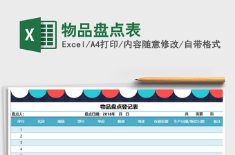 2021年物品盤點(diǎn)表免費(fèi)下載