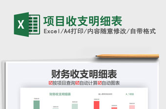 2021年項目收支明細表
