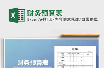 2021年財務預算表