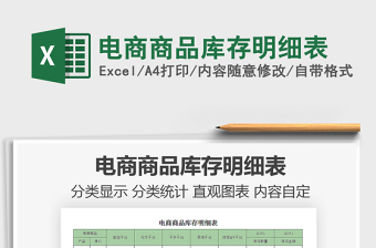 2021年電商商品庫(kù)存明細(xì)表免費(fèi)下載