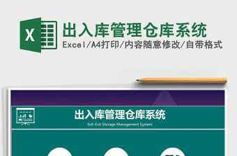 2021年出入庫管理倉庫系統(tǒng)