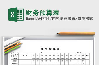 2021年財(cái)務(wù)預(yù)算表