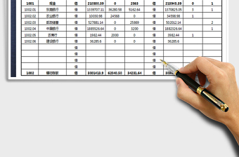 2021年财务报表资金日报表