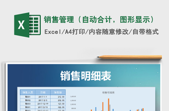 2021年銷(xiāo)售管理（自動(dòng)合計(jì)，圖形顯示）