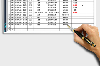 2021年费用报销支出台账