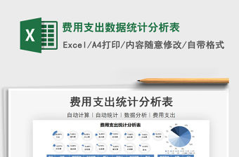 2021年費用支出數據統計分析表
