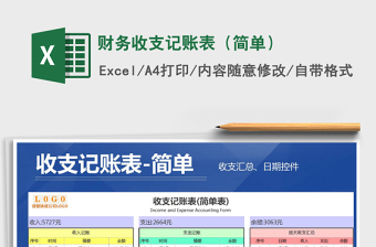 2021年財(cái)務(wù)收支記賬表（簡(jiǎn)單）