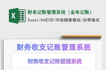 2021年財務(wù)記賬管理系統(tǒng)（全年記賬）