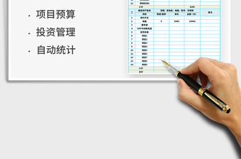 2021年項目投資預算表