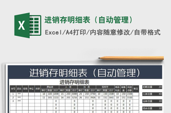 2021年進(jìn)銷存明細(xì)表（自動(dòng)管理）