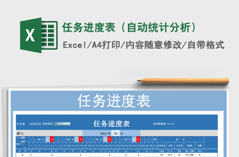 2021年任務(wù)進度表（自動統(tǒng)計分析）